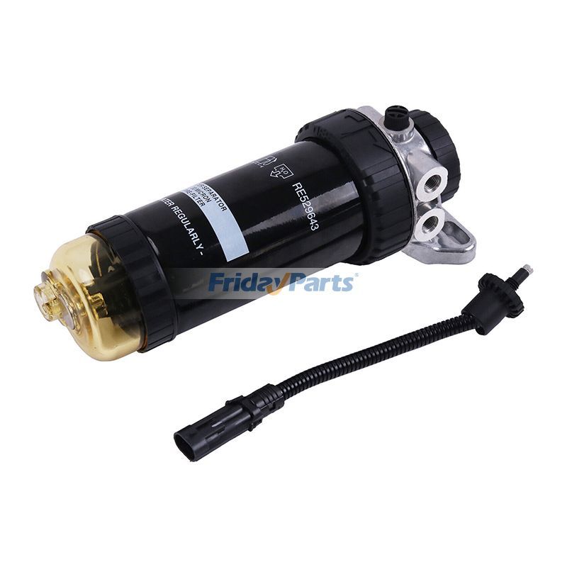 Kraftstofffilter, Wasserabscheider und Gehäuse RE541922 RE529641 für John Deere Motor 3029 4045 6068 Bagger Traktorfür Für JOHN DEERE