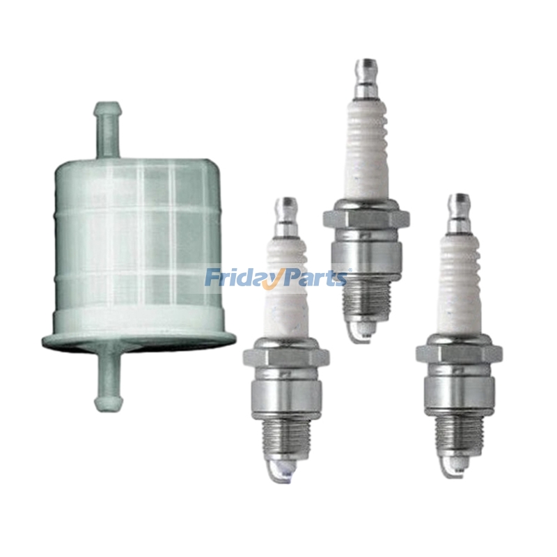 Fuel Filter with Spark Plug Kit 66V-24560-00-00 BR8ES for Yamaha PWC XLT800 2002-2004
