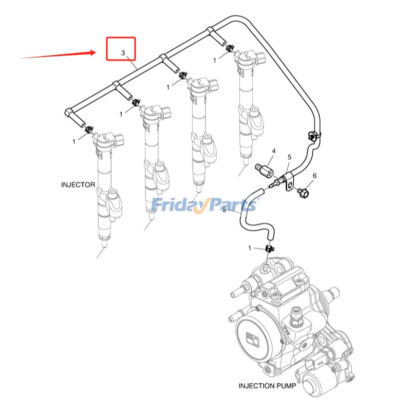 Fuel Hose Assembly Exacavator for Excavator