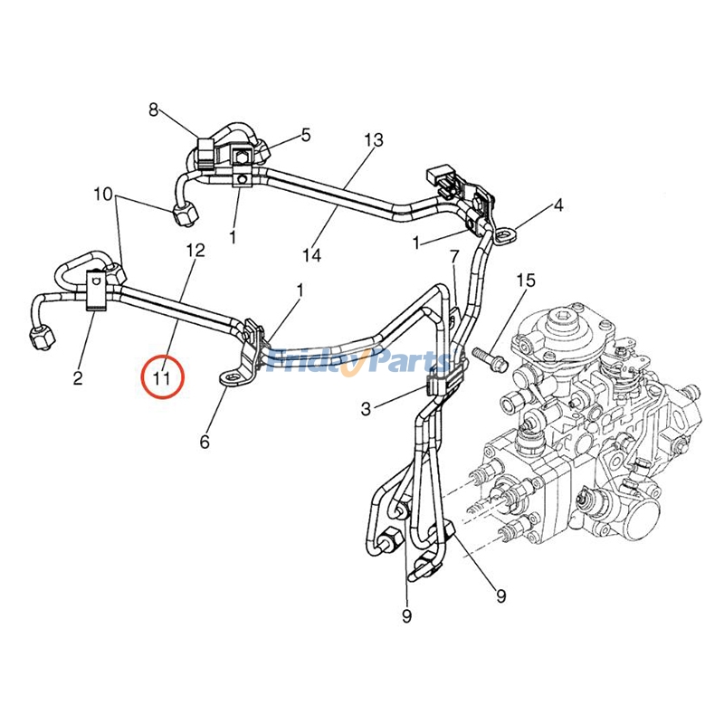 Fuel Injection Line for Dozer,Loader