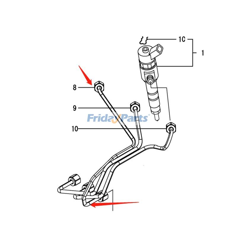FridayParts Einspritzleitung