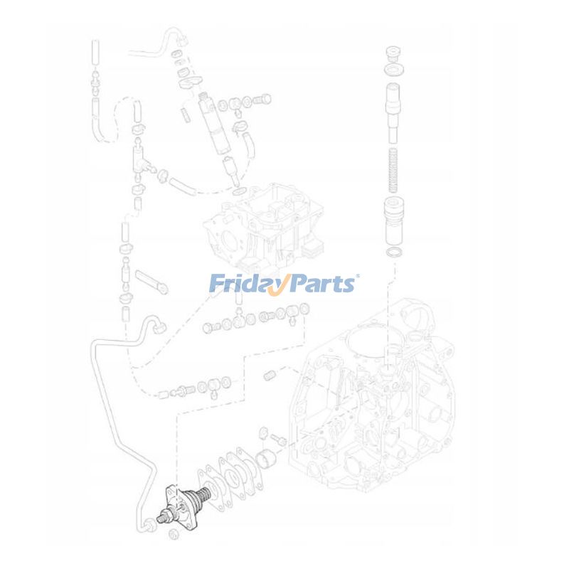 Repuesto Bomba de inyección de combustible 000002266300 50492800 para motor Hatz 1D81 1D90 compatible con Motor  FridayParts