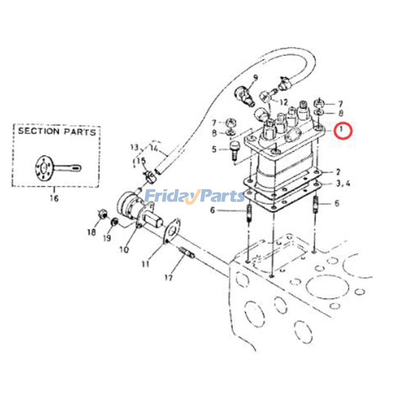 Fuel Injection Pump Skid Steer for Loader