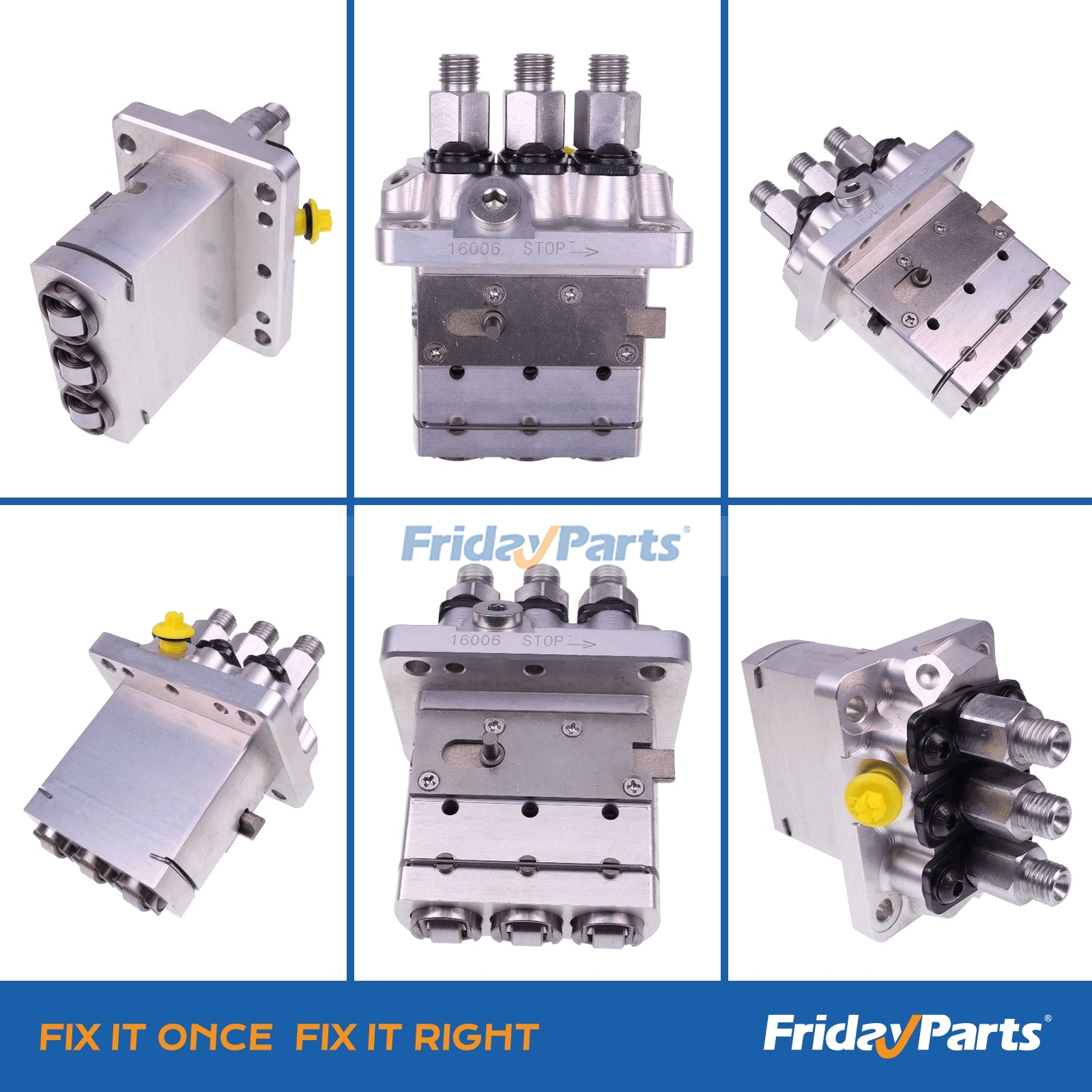 Compre Bomba injetora de combustível 16006-51010 para motor Kubota D662 D722 D782 D902 na FridayParts