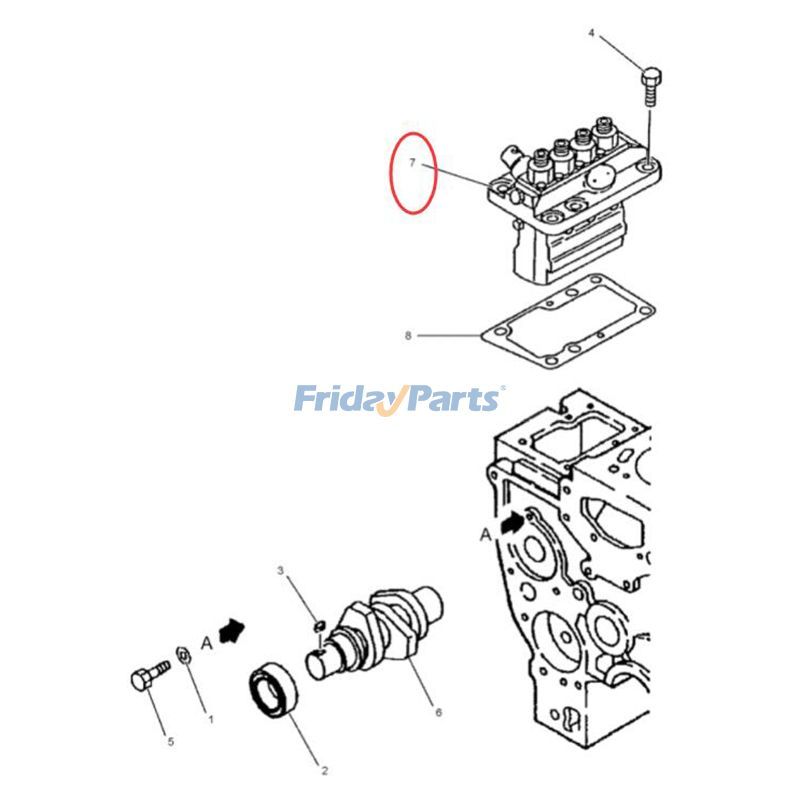 Compra Bomba de inyección de combustible 213-8281 para motor Mitsubishi S4L2 Caterpillar CAT Excavator 304CR en Fridayparts