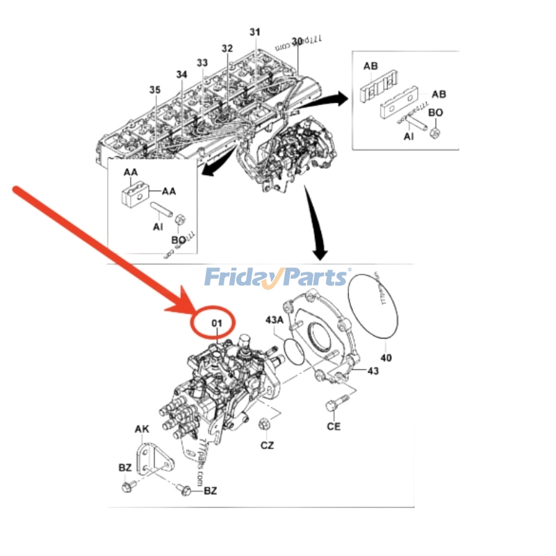 Fuel Injection Pump for Engine,Forklift