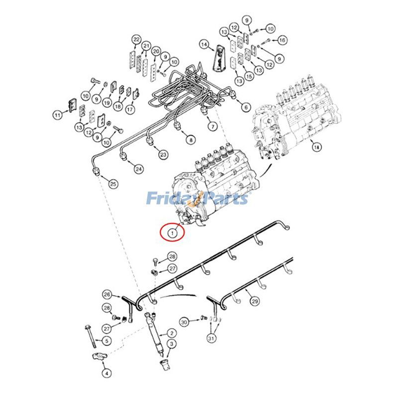 Fuel Injection Pump 3915686 J915686 for Cummins Engine 6TA-830 CASE Tractor 9210 9240 7140 9230 for less