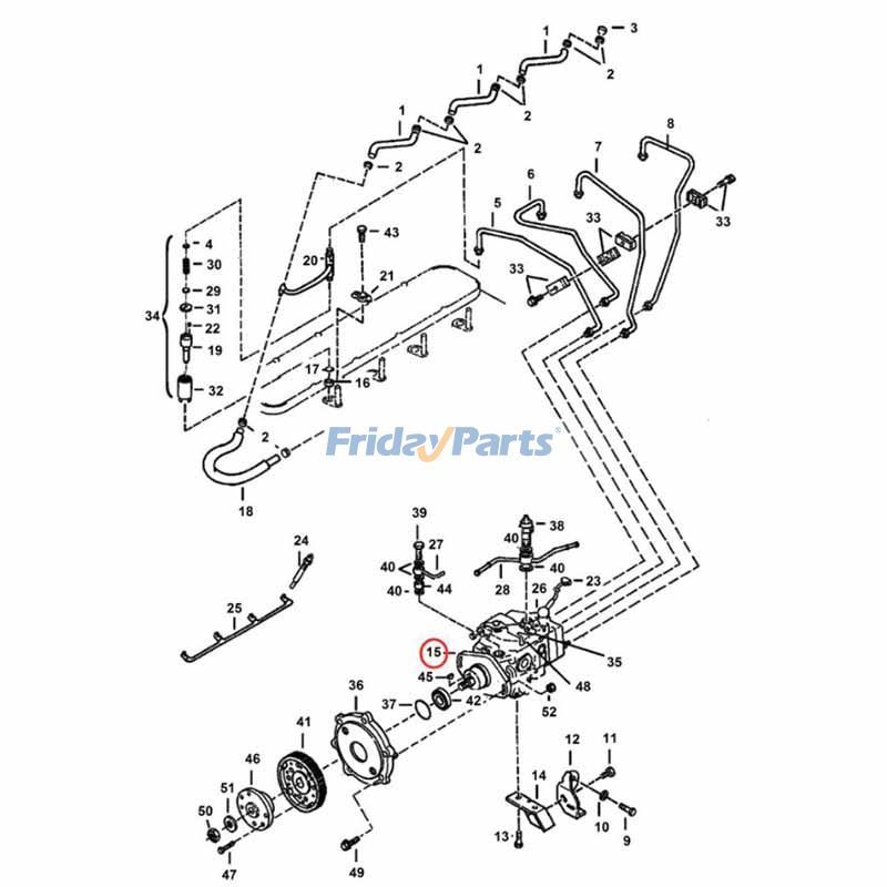 ボブキャット スキッドステアローダー 843 853 1213 用燃料噴射