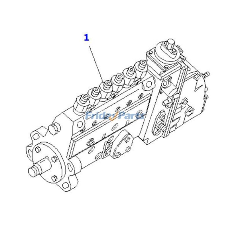 Bomba de inyección de combustible 6735-71-1540 para cargadora de ruedas Komatsu Engine S6D102E-1 WA180-3L WA180-3MC Para KOMATSU