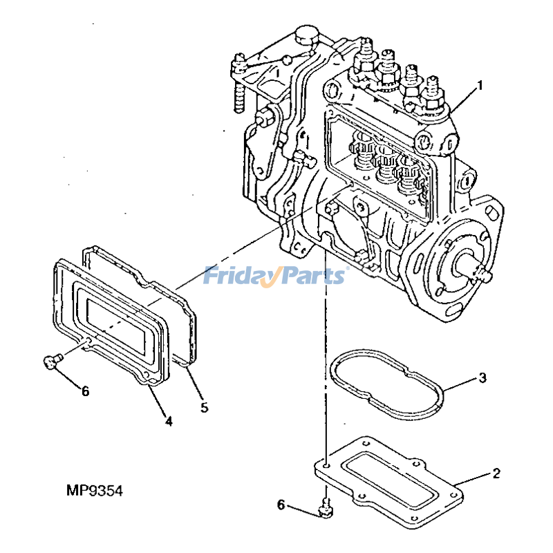 Bomba de inyección de combustible 729428-51370 para motor Yanmar 4TN82-RJE Cortadora John Deere 3325 3365 Para JOHN DEERE