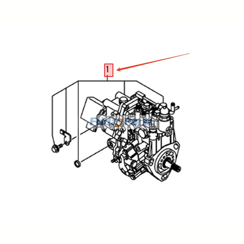 Bomba de inyección de combustible 729558-51300 para motores Yanmar 4TNV84T, 4TNV84T-ZX, 4TNV84T-ZXKKTF, 4TNV84T-ZXKVA y 4TNV84T-ZXLAN. 