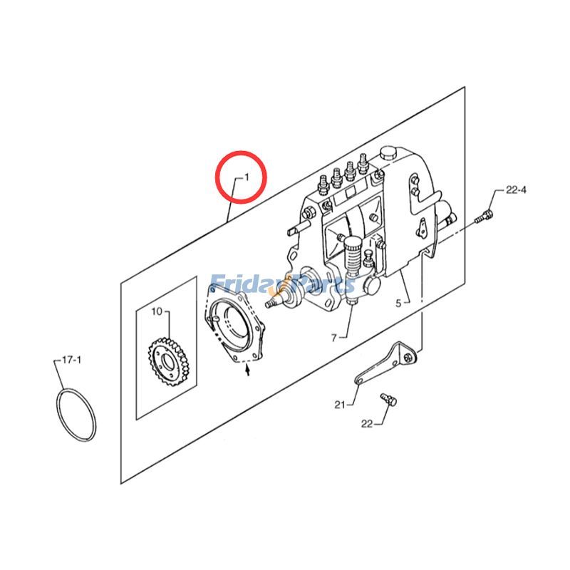 Fuel Injection Pump Doosan Daewoo Komatsu for Excavator