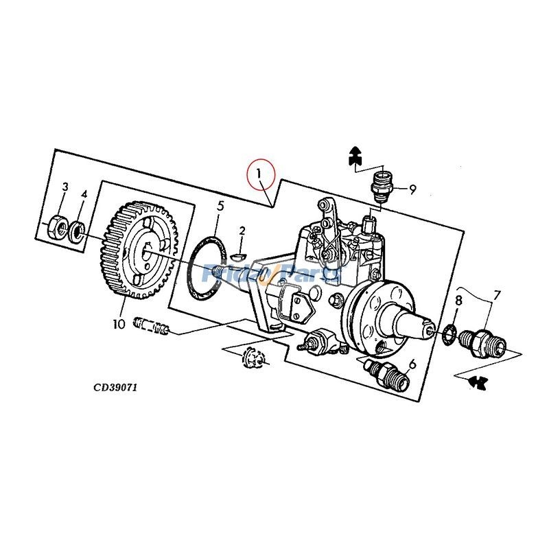 Fuel Injection Pump RE527148 for John Deere Engine 3029 Tractor 5045D