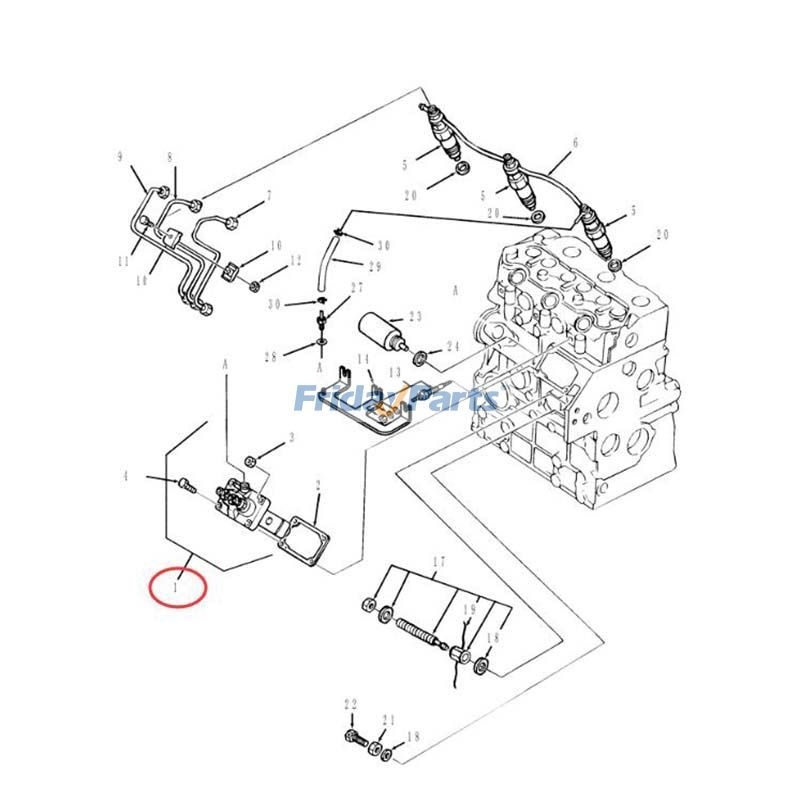 Fuel Injection Pump SBA131017770 for CASE Tractor D35 D40 D45 DX35 DX40 ...