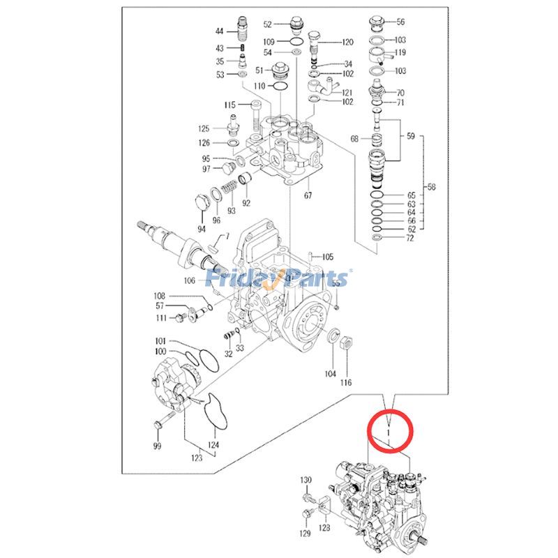 Fuel Injection Pump Kobelco for Excavator