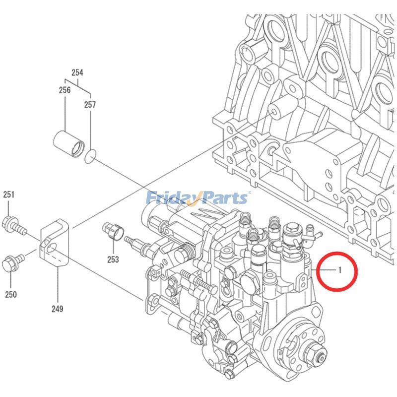 Fuel Injection Pump for Excavator