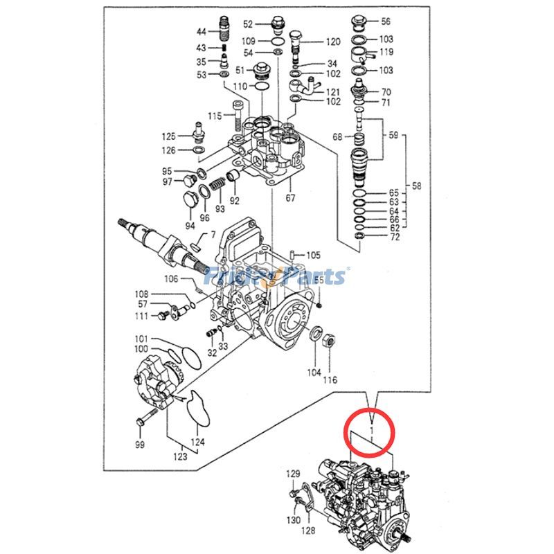 Fuel Injection Pump CASE for Engine,Excavator