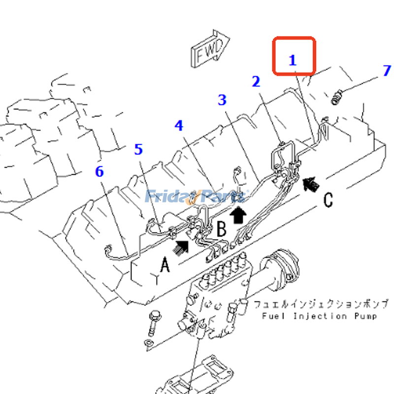 Fuel Injection Tube  for Engine,Generator,Loader