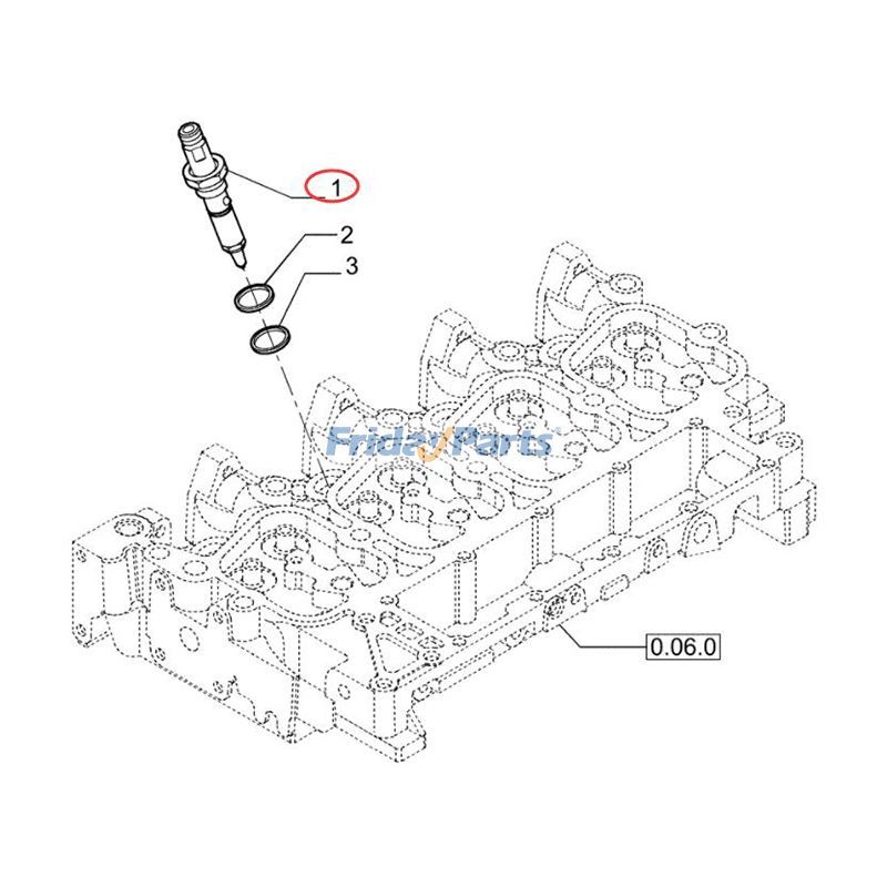 Fuel Injector For CASE,For New Holland Engine,Loader,Tractor