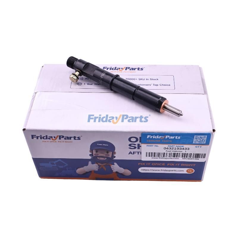 Fuel Injector 0432193433 for New Holland T4.75F T4.85F WORKMASTER 65 75 T4030 T4040 C185 W60BTC L180 L185 Engine F5AE9454J A002