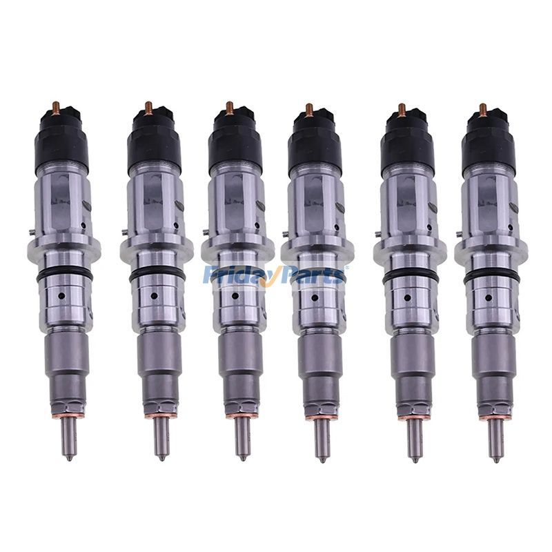 6 Fuel Injectors 0445120383 5317323 for Cummins Engine QSB6.7 QSB7