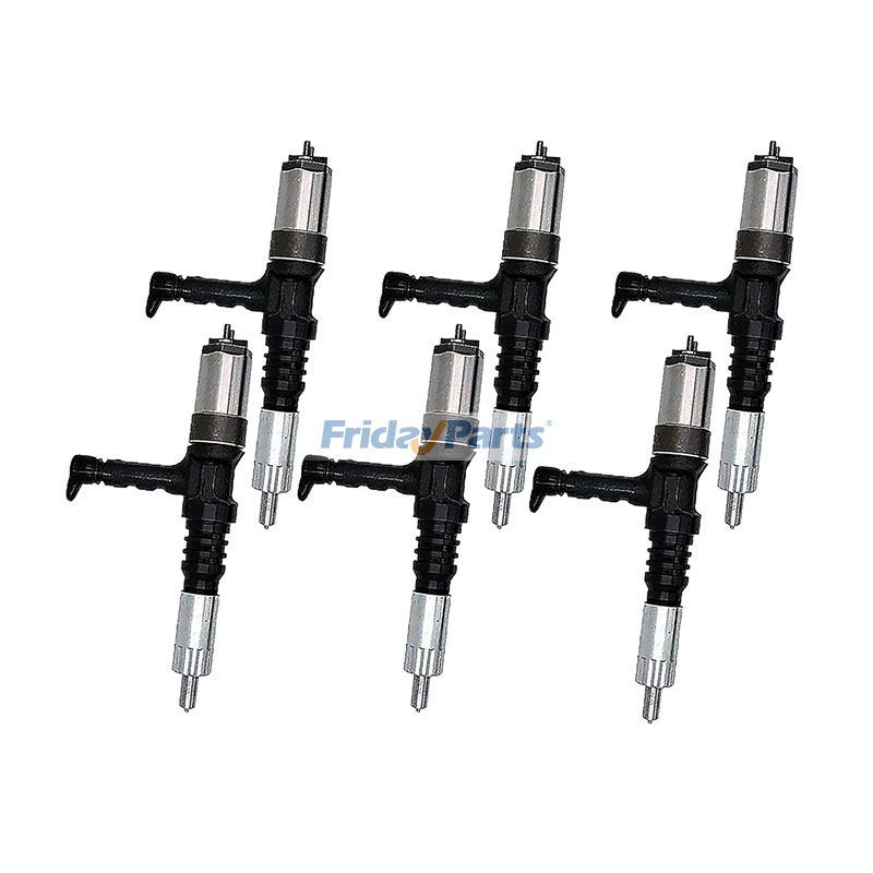 6 inyectores de combustible 095000-0562 6218-11-3100 6218-11-3101 para motor Komatsu SA6D140E, generador DCA-400SSK2 para Motor,Generador,Camión