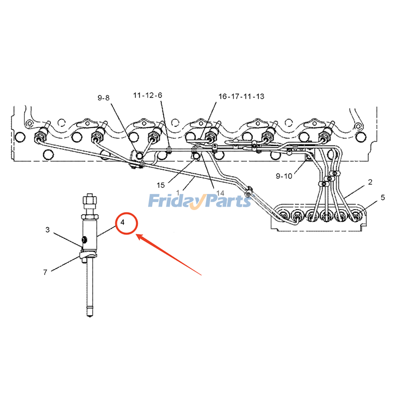 Fuel Injector for Engine,Loader
