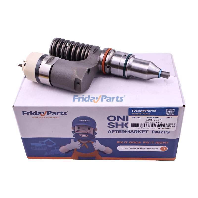 Fuel Injector 10R-0967 for Caterpillar CAT Engine 3176 3054 Excavator 345B 345BL Backhoe Loader 416C 428C