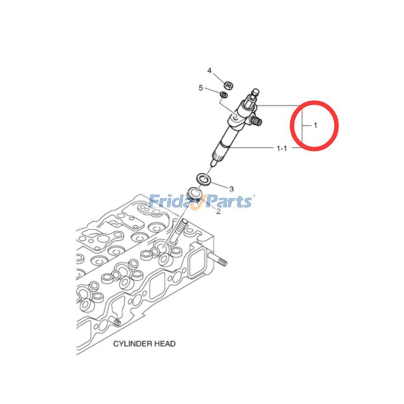 Einspritzventil 150118-00135 für Doosan Daewoo Motor DB58 DB58T Bagger DH220-5 DX220A DX225LCA