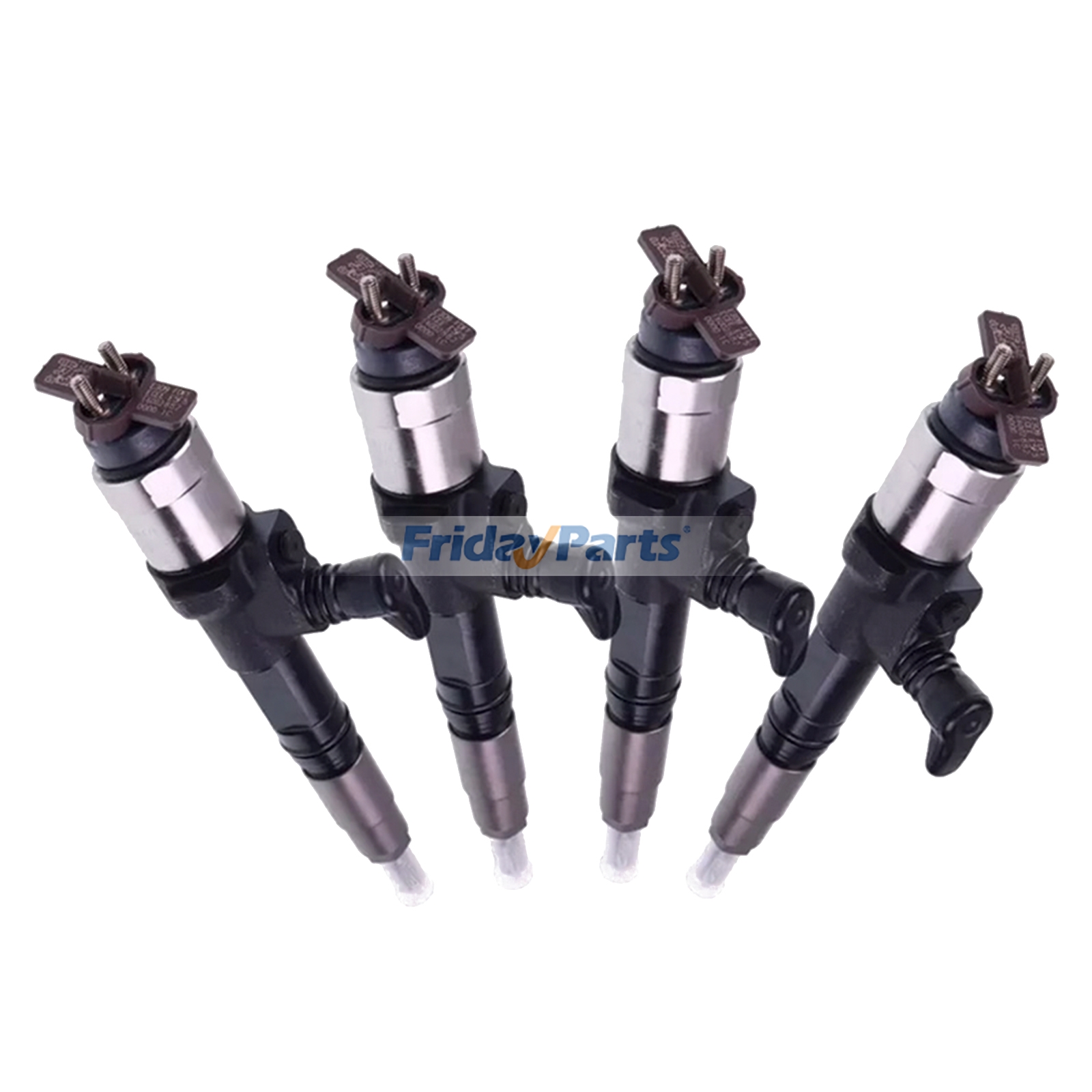 4 Pieces Fuel Injector 1J500-53050 for Kubota Engine V3800 Tractor M100 M110 M4N-071 M8560 M9960 Loader SVL90-2 SVL90-2C