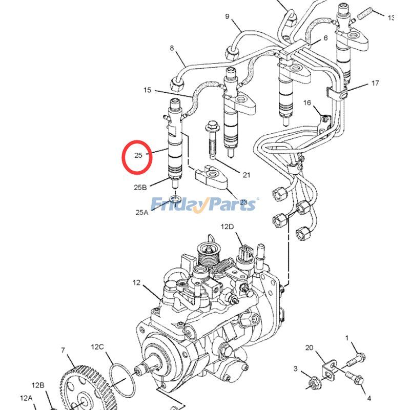 Einspritzdüsensäule CATfür Motor,Bagger,Gabelstapler,Lader,SonstigesFür CAT