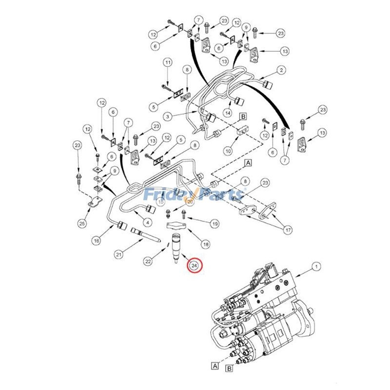Fuel Injector 3948529 0432191426 for Cummins Engine ISC 8.3L
