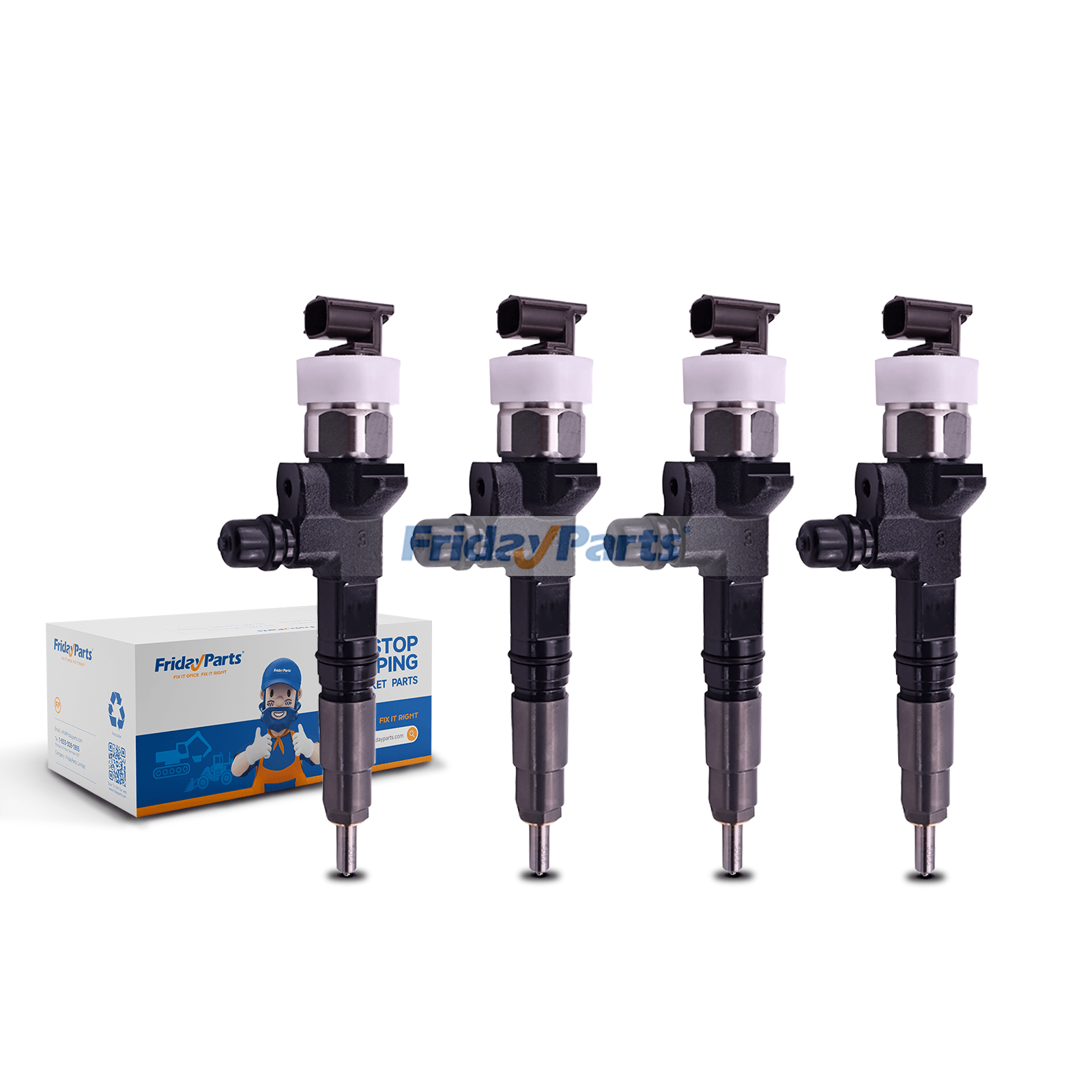 4 Pieces Fuel Injector 436-1096 for Caterpillar CAT Engine C3.3B Loader 236D 242D 246D 257D 259D 906M 907M 908M Excavator 308CR 309CR 310