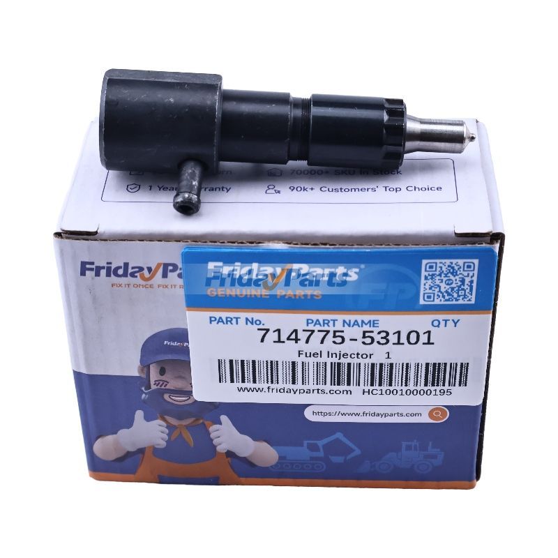 Einspritzventil 714775-53101 für Yanmar-Motor L48V L48EE L48ADVMK L48EE-DPNA L48V6-M1 L48V6-VWK L48V6DA1F1AA L48V6DF1T1EA L70EE-DVMK