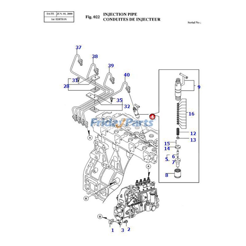 Fuel Injector Industrial For HYUNDAI Engine,Excavator