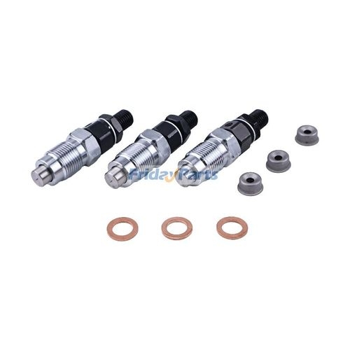 Etecgo 3-Pack Fuel Injectors H160053000 For Kubota Engines D722 D782 D902 - 1 Year Warranty
