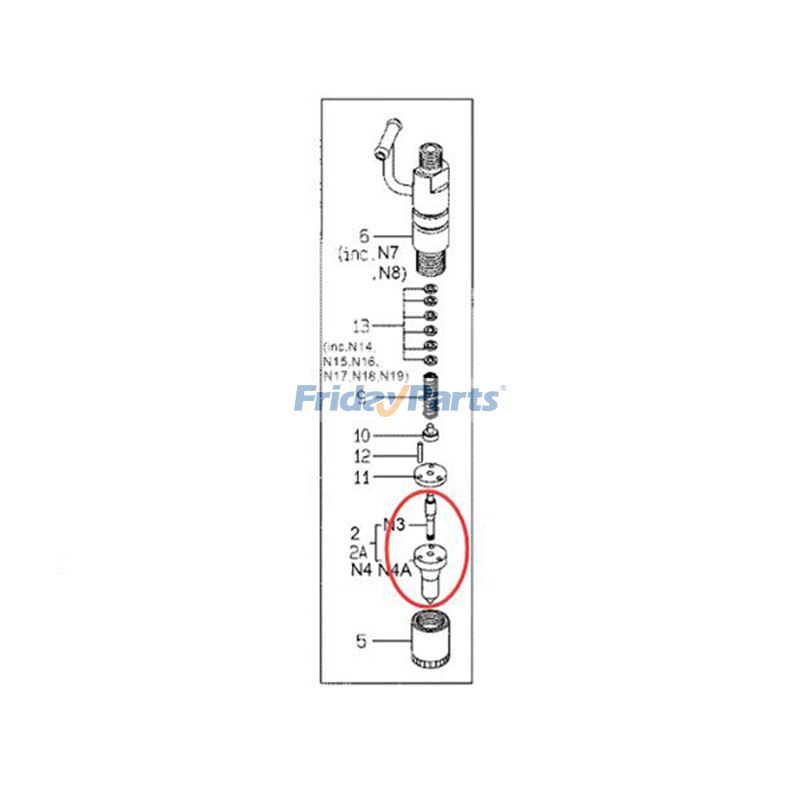  Fuel Injector Nozzle Hyundai Skid Steer For HYUNDAI
