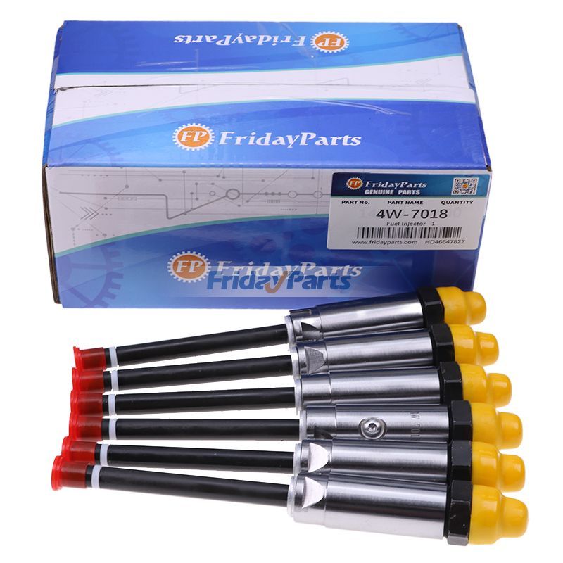 6 Stück Kraftstoffinjektor 4W-7018 0R-3422 für Caterpillar CAT Motor 3208 3406 3408 3412 Lader 988B 992C 990 Traktor 631D 633D 637D 639D 657E 8A 8U