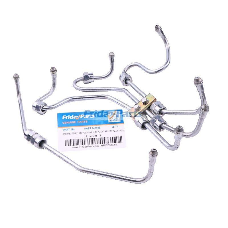 Einspritzdüsen-Rohrsatz 8970177881 8970177871 8970177891 8970177901 für Isuzu-Motor 4JG1 4JB1 John Deere Bagger 75C 80C