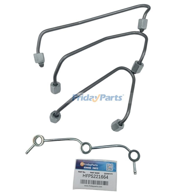 Juego de tubos de inyector de combustible para Kubota BX2660D BX2670 F2400 F2560 FZ2100 FZ2400 KX41-2 KX41H KX61-2