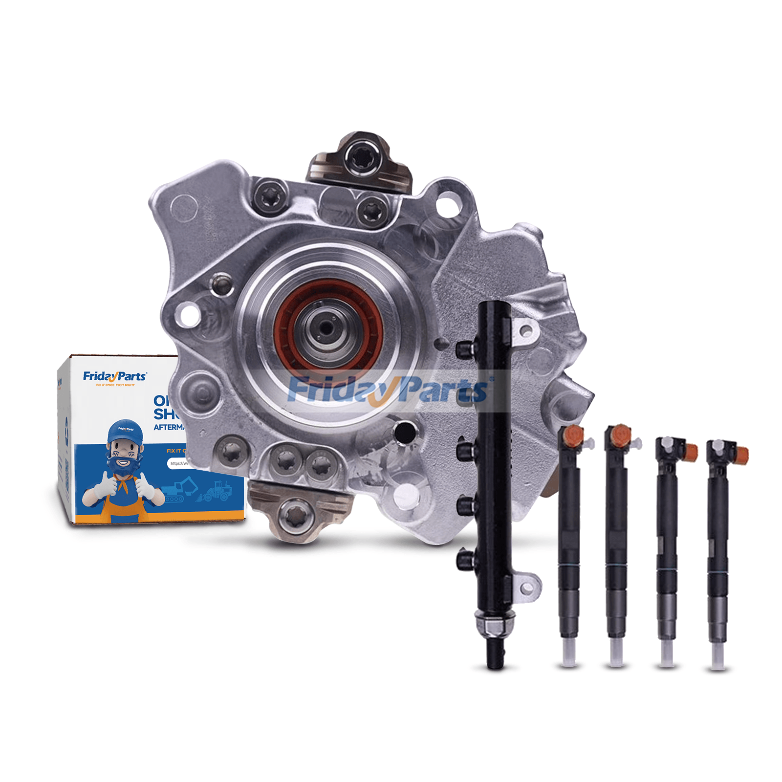 Bomba de inyección de combustible y kit de inyector y riel común 7249380 7030409 7275454 para motor Doosan D24 D18 Bobcat S450 S510 S550 S570 S590 S595 S630 S650