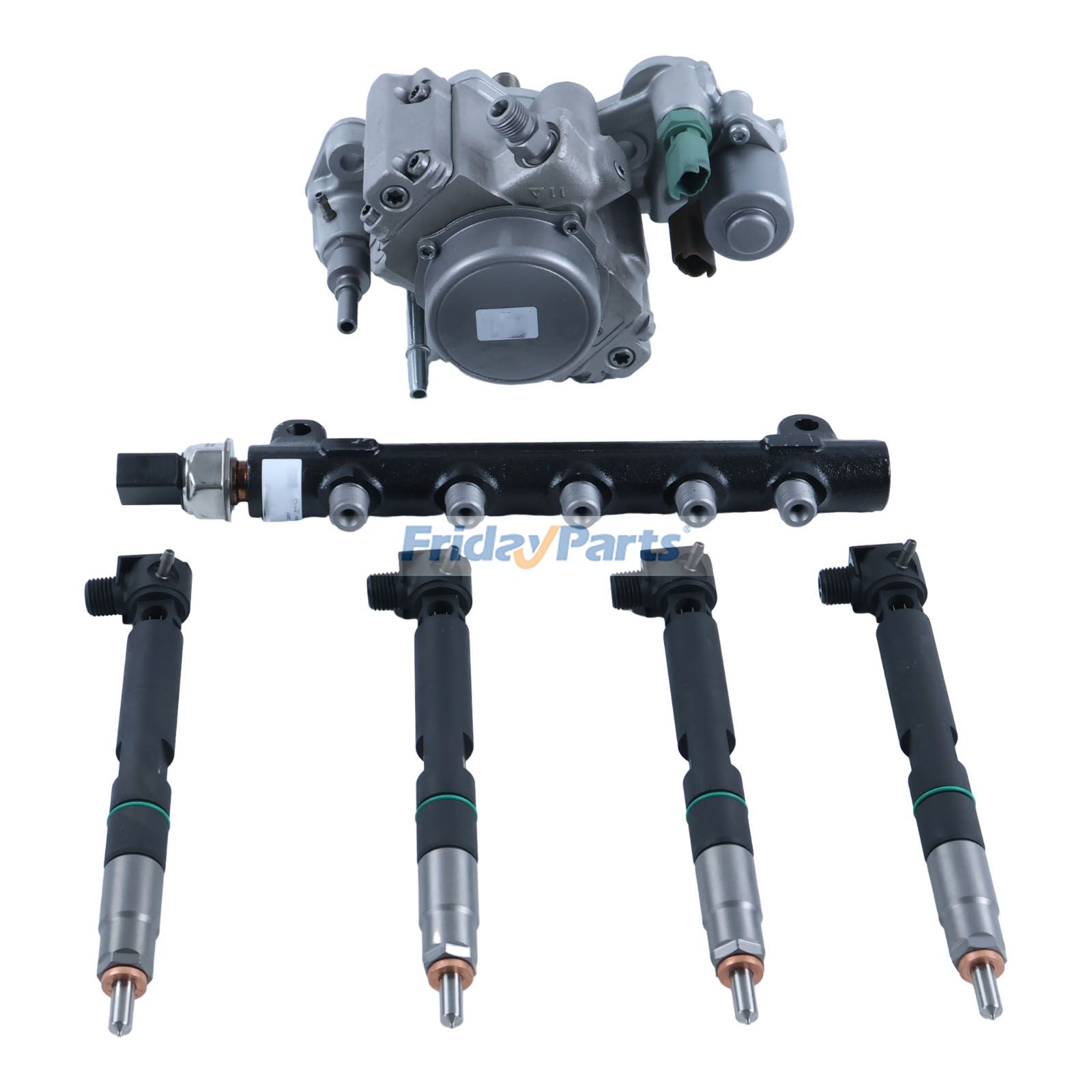 Fuel Injector Pump & Common Rail & Injector Kit for Doosan Engine D24 D18 Forklift D20S-7 D25S-7 D30S-7 D33S-7 D35C-7