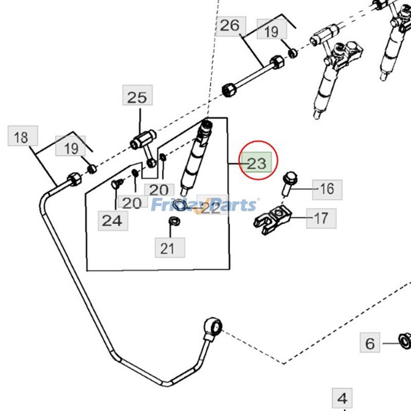 エンジン,トラクター,その他の農業機械 燃料インジェクター