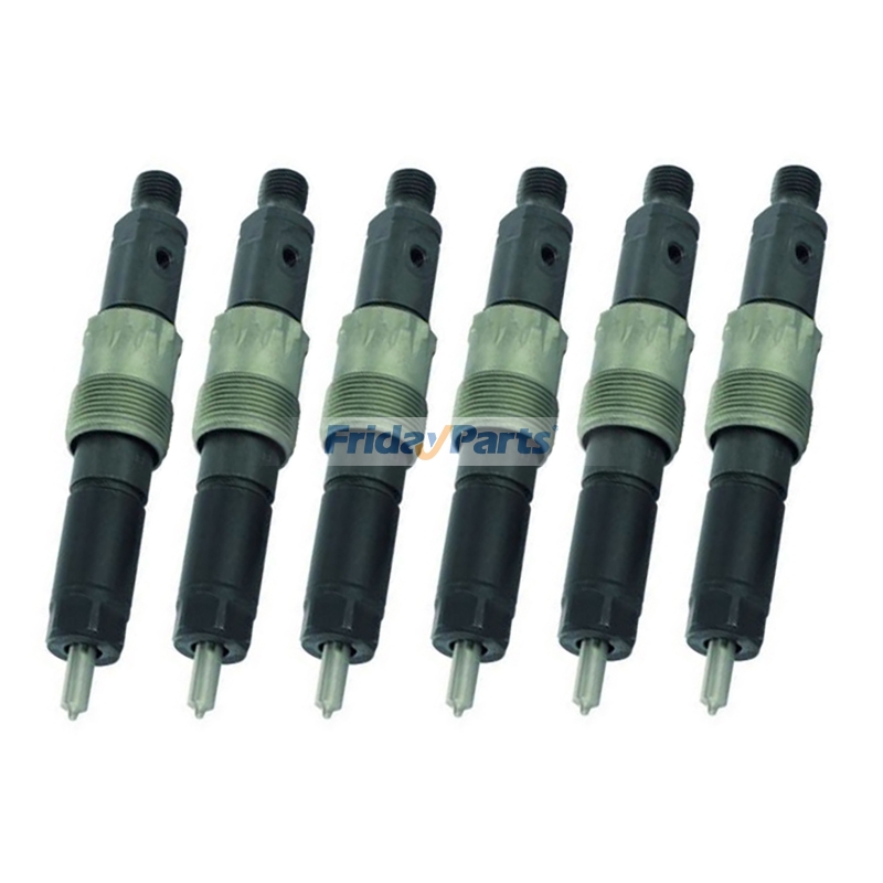6 Pieces Fuel Injector RE63073 SE501129 for John Deere Engine 6081 Combine 2264 9650 9750 9780 2266 Harvester 3510 Tractor 8110 8210 8310 8410