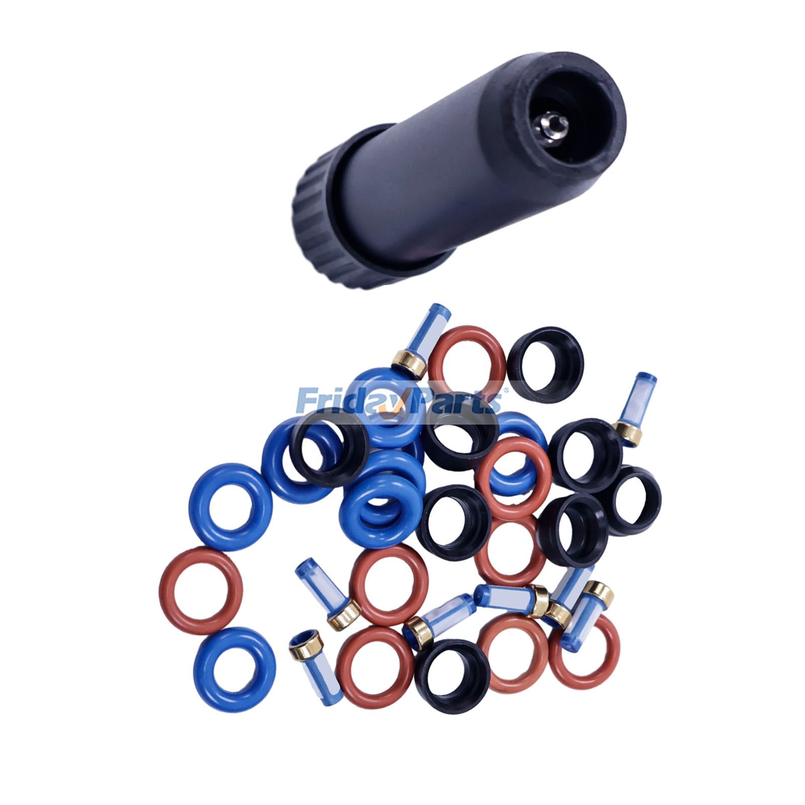 Kit de reparación de sellos de inyector de combustible para Chevrolet Express, Silverado, GMC Sierra, Savana 1500, 2500 y 3500 (1999-2007) de FridayParts