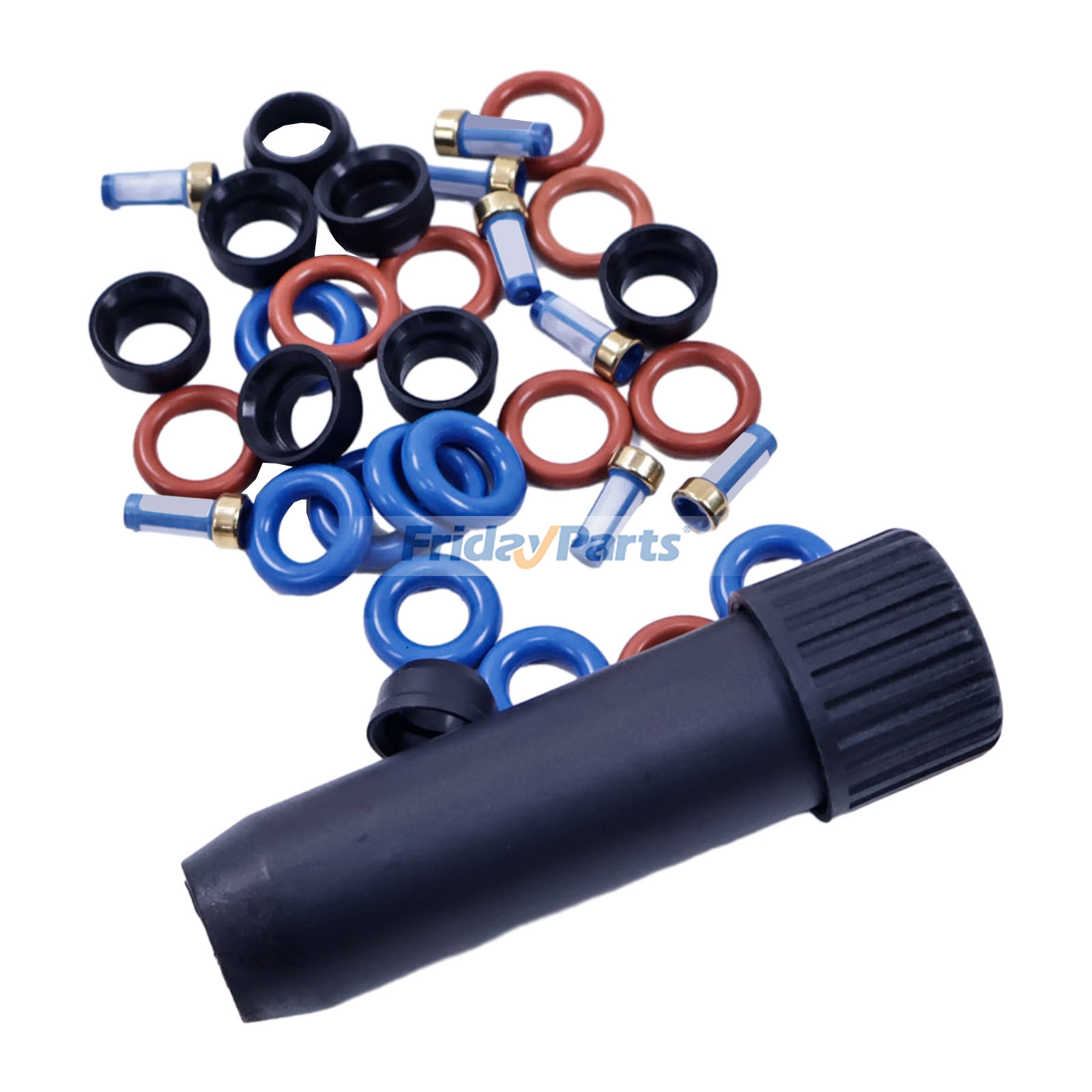 Kit de reparación de sellos de inyector de combustible para Chevrolet Express, Silverado, GMC Sierra, Savana 1500, 2500 y 3500 (1999-2007)