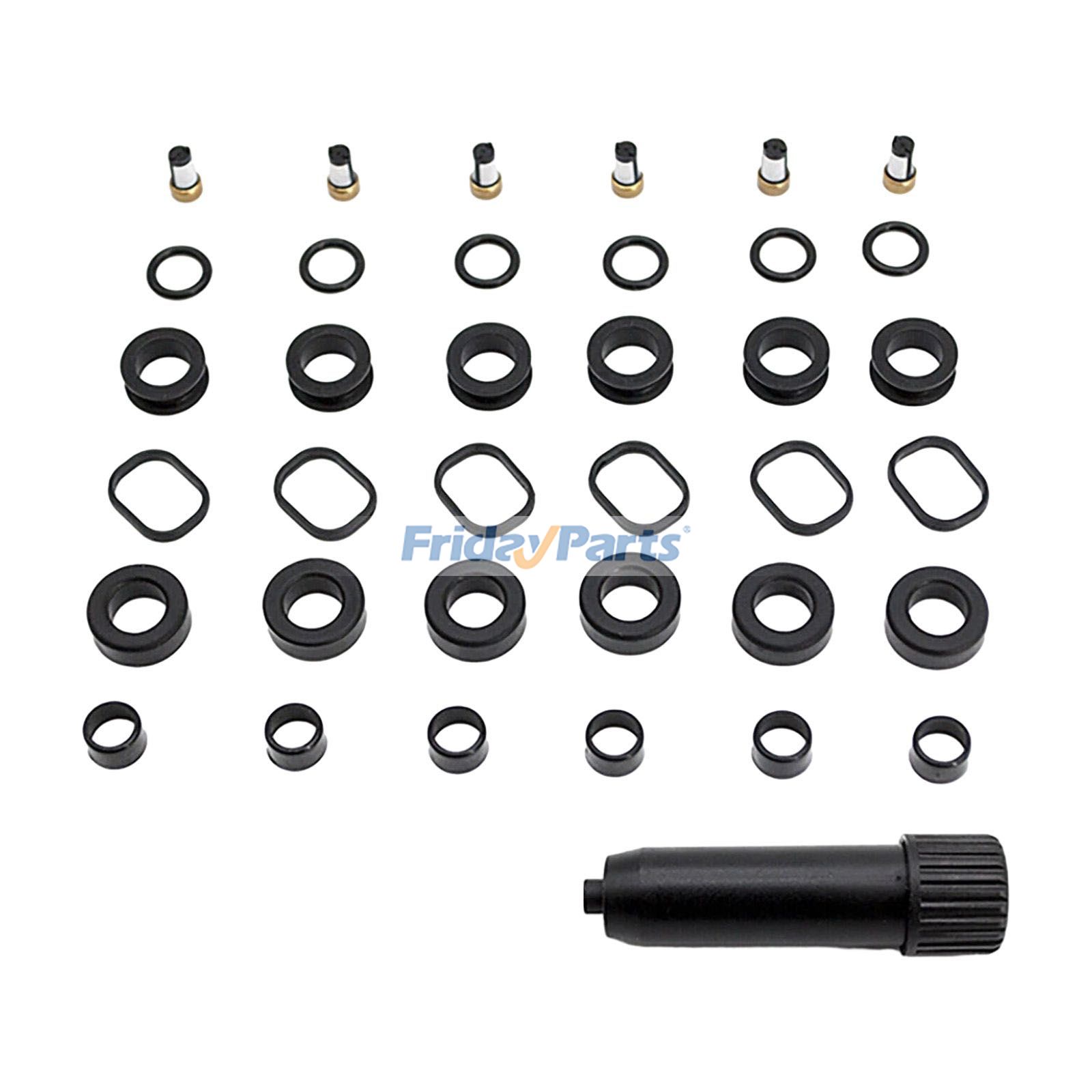 Fuel Injector Repair Seal Kit for Lexus ES300 RX330 RX400H Toyota Camry Highlander Grande Sienna Solara 2004-2008
