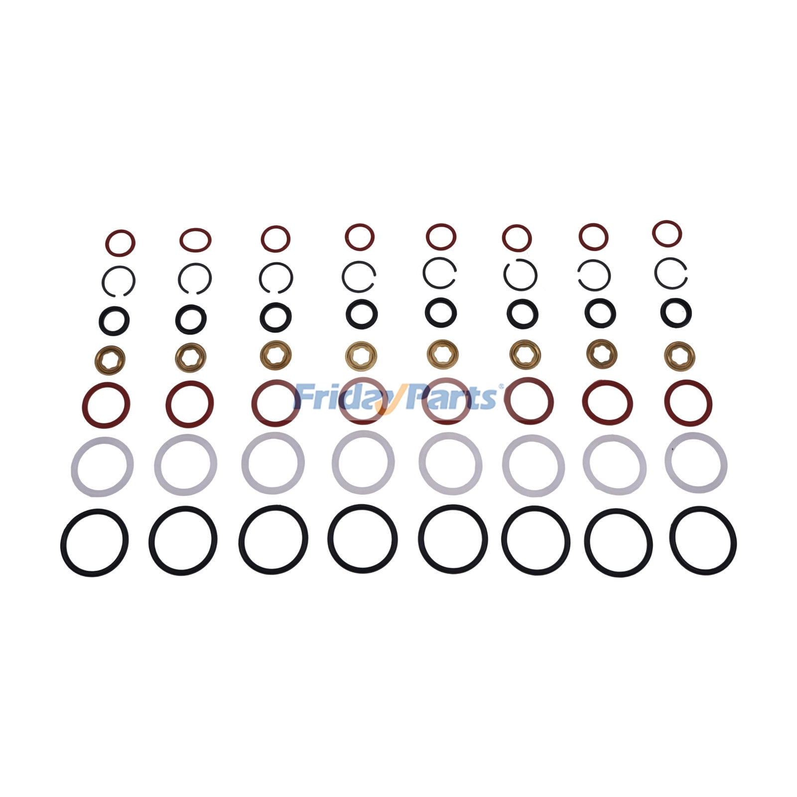Dichtungssatz für Einspritzdüsen 3C3Z-9229-AA für Navistar-Motor VT365 Ford Super Duty E-350 E-450 F-250 F-350 F-450 6.0L V8 2003-2010