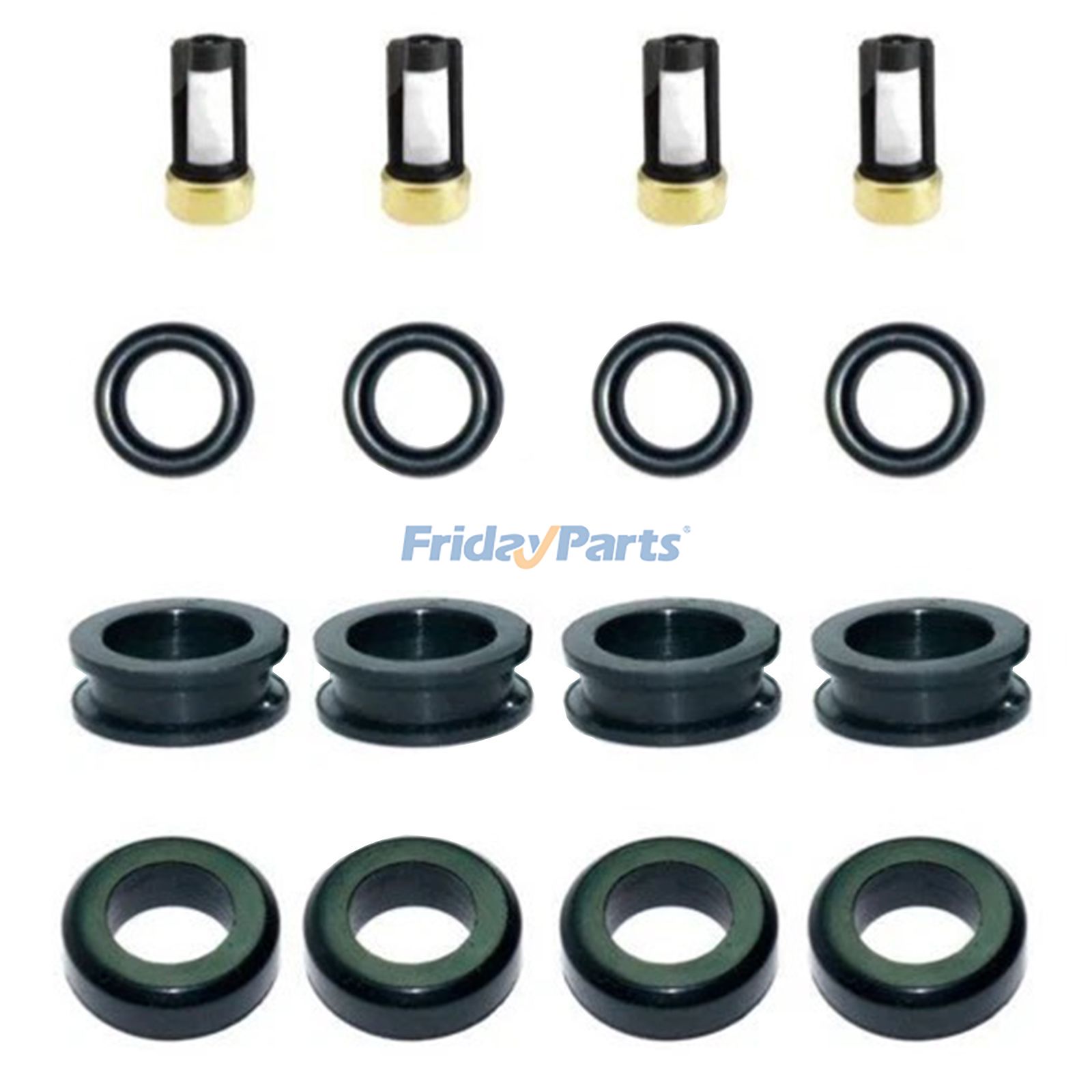 Fuel Injector Service Repair Kit Seal FJ394 MD116821 for Dodge Colt Eagle Talon Mitsubishi Eclipse Mirage Plymouth Laser
