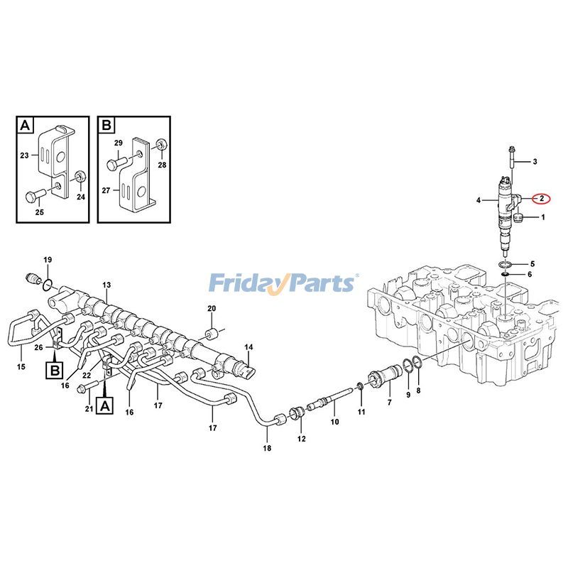 Fuel Injector for Excavator,Loader
